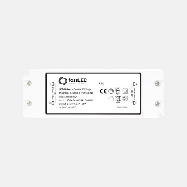 25W Mains Dimmable 24V CV LED Driver
