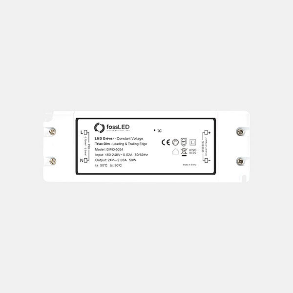 50W Mains Dimmable 24V CV LED Driver