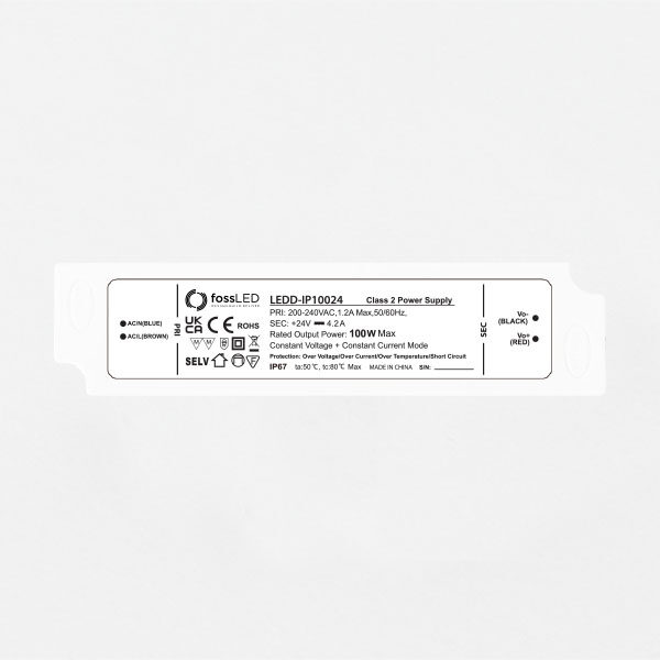 100W 24V Non Dimmable CV LED Diver