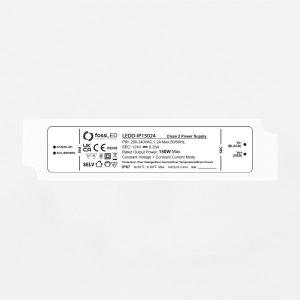 150W 24V Non Dimmable LED Driver