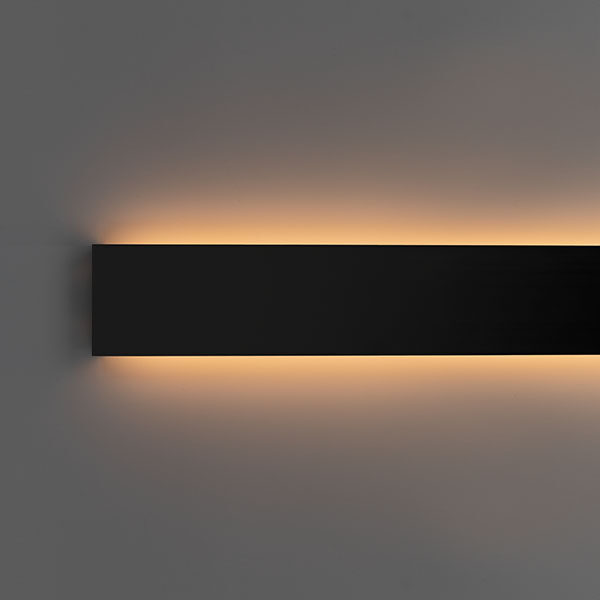 49x17 wall up down light black aluminium profile led strip