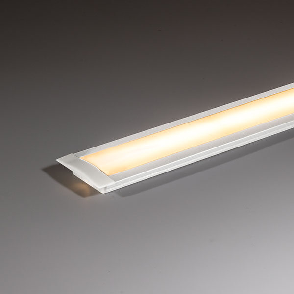 25x7 recessed white aluminium profile aluminium