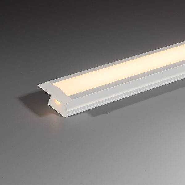 25x14 recessed white aluminium profile aluminium