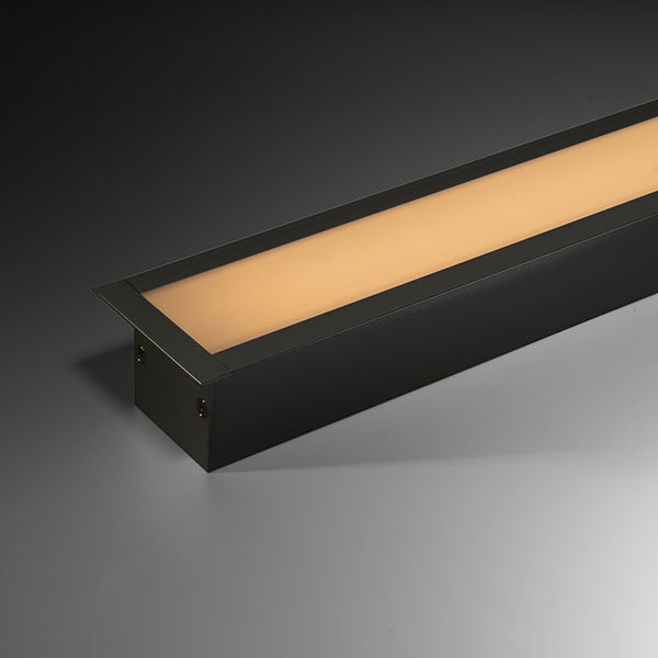 50x35 recessed Black aluminium profile led strip